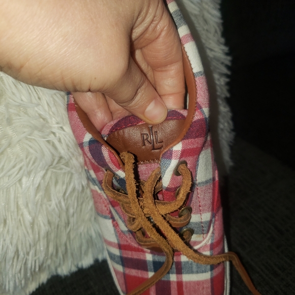 Ralph Lauren plaid women's sneakers - Picture 6 of 9